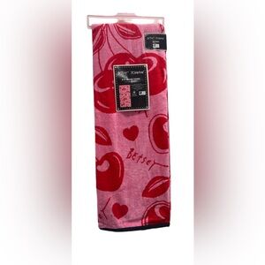 BETSEY JOHNSON Cherry Lips‎   Beach
Towel 6 Feet   36" x 72" NWT